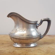 Load image into Gallery viewer, Early 20th Century Hotel Silver Creamer
