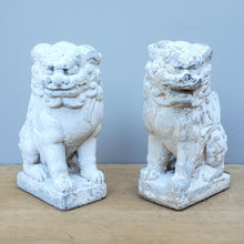 Load image into Gallery viewer, Pair of Concrete Foo Dogs
