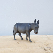 Load image into Gallery viewer, Vintage celluloid donkey Dimensions: Height: 2.75 inches, Width: 1.25 inches, Length: 3.5 inches
