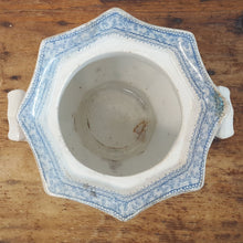 Load image into Gallery viewer, French Blue and White Lidded Sugar

