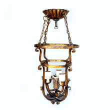 Load image into Gallery viewer, Italian Gilt Tole Chandelier
