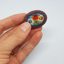 Load image into Gallery viewer, Micro Mosaic Brooch
