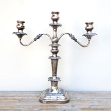 Load image into Gallery viewer, Pair of Silver-plate Candlesticks
