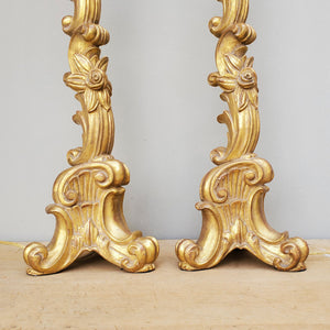 French Alter Candlestick Lamps