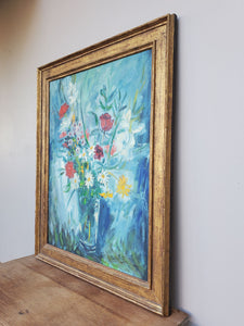 Midcentury Floral Painting
