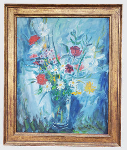 Midcentury Floral Painting