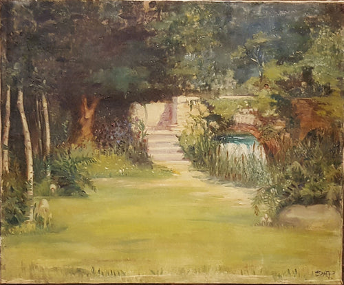Impressionist Garden Painting