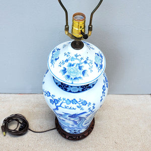 Chinese Blue & White Lamp