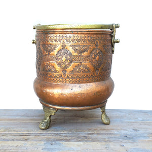 Copper Etched Pot