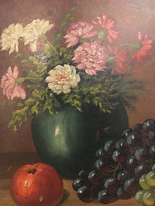 Sill Life of Flowers and Fruit