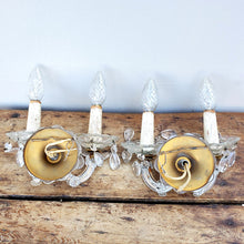 French Glass Sconces