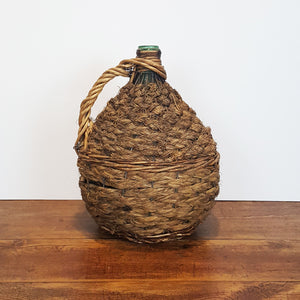 french wire and wicker demijohn