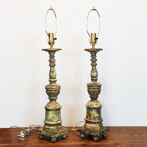 Indian Candlestick Lamps