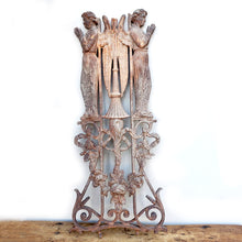 French, Iron Garden Element with Angels