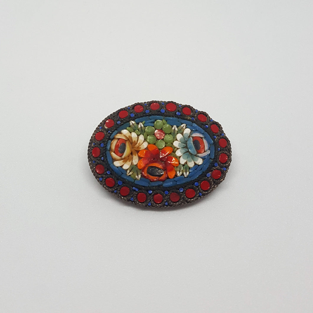 Micro Mosaic Brooch
