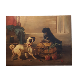 Pug and Terrier Painting