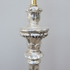 Silver Gilt Wood Lamp