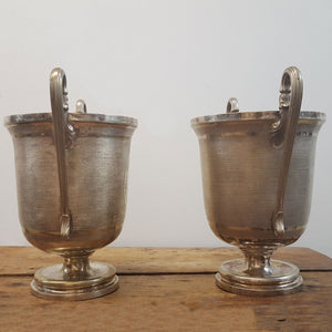 Pair of Silver Plate Equestrian Trophy Cups