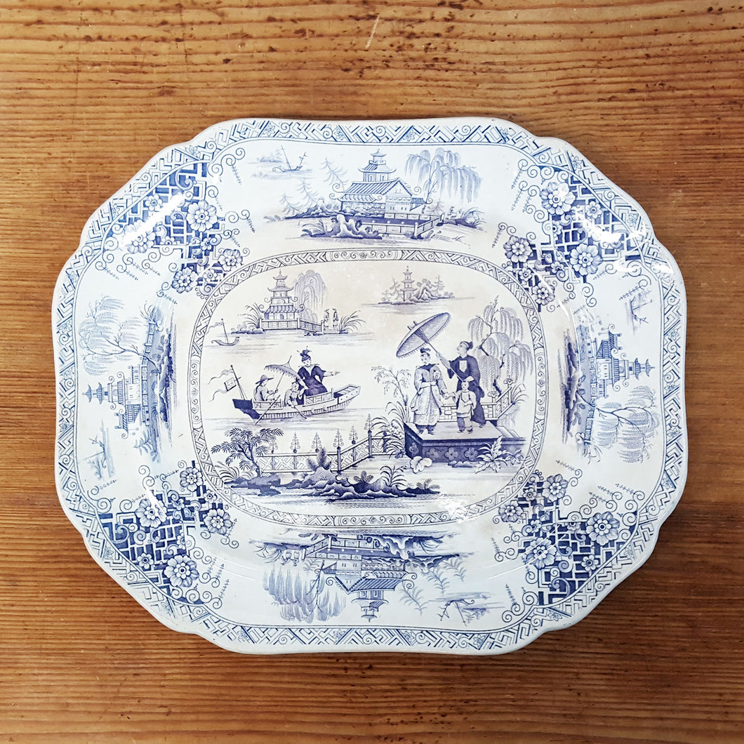 19th C Staffordshire Platter